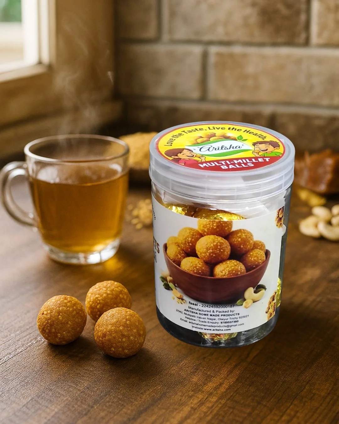 Aritsha multimillets urundai (Millet Magic Bites)